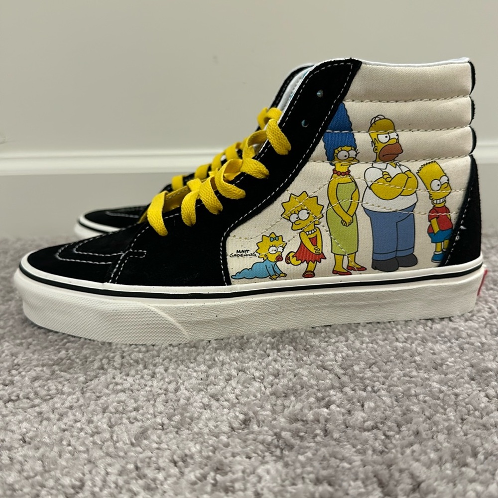 The Simpson’s X Vans Sk8-HI, US Women’s 8.5/ US Men’s 7.0, No tags/box. New!